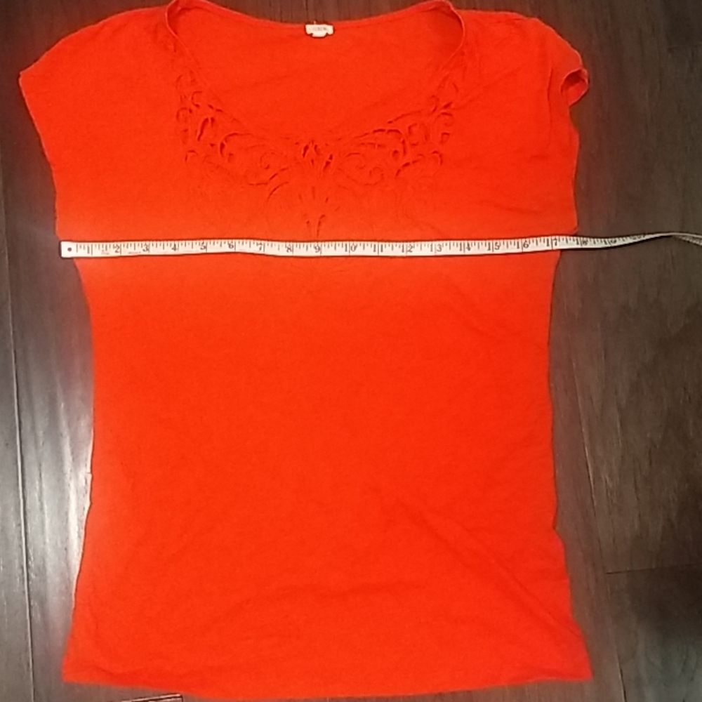 J Crew orange t shirt size xs